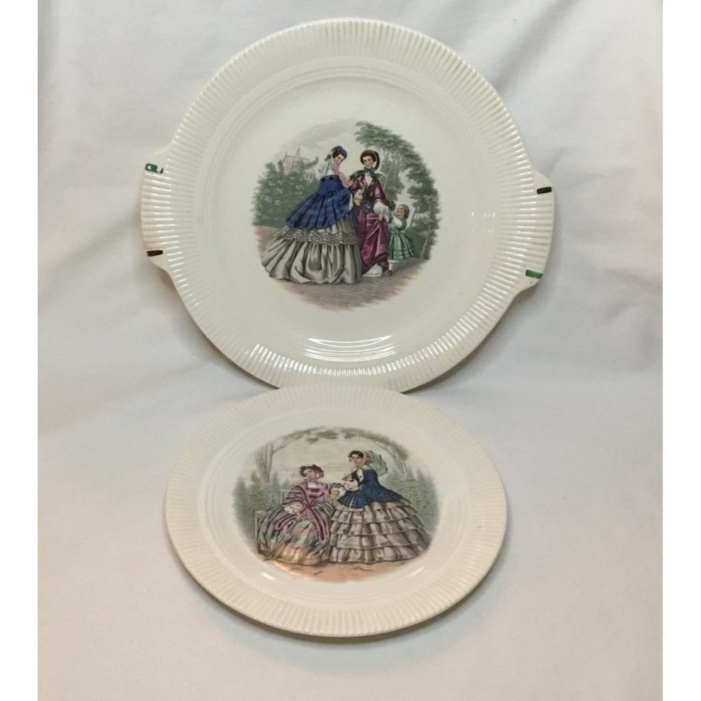 Vintage Victory By Salem China Co. Godey Decorative Dessert and Salad Plate - Picture 1 of 9